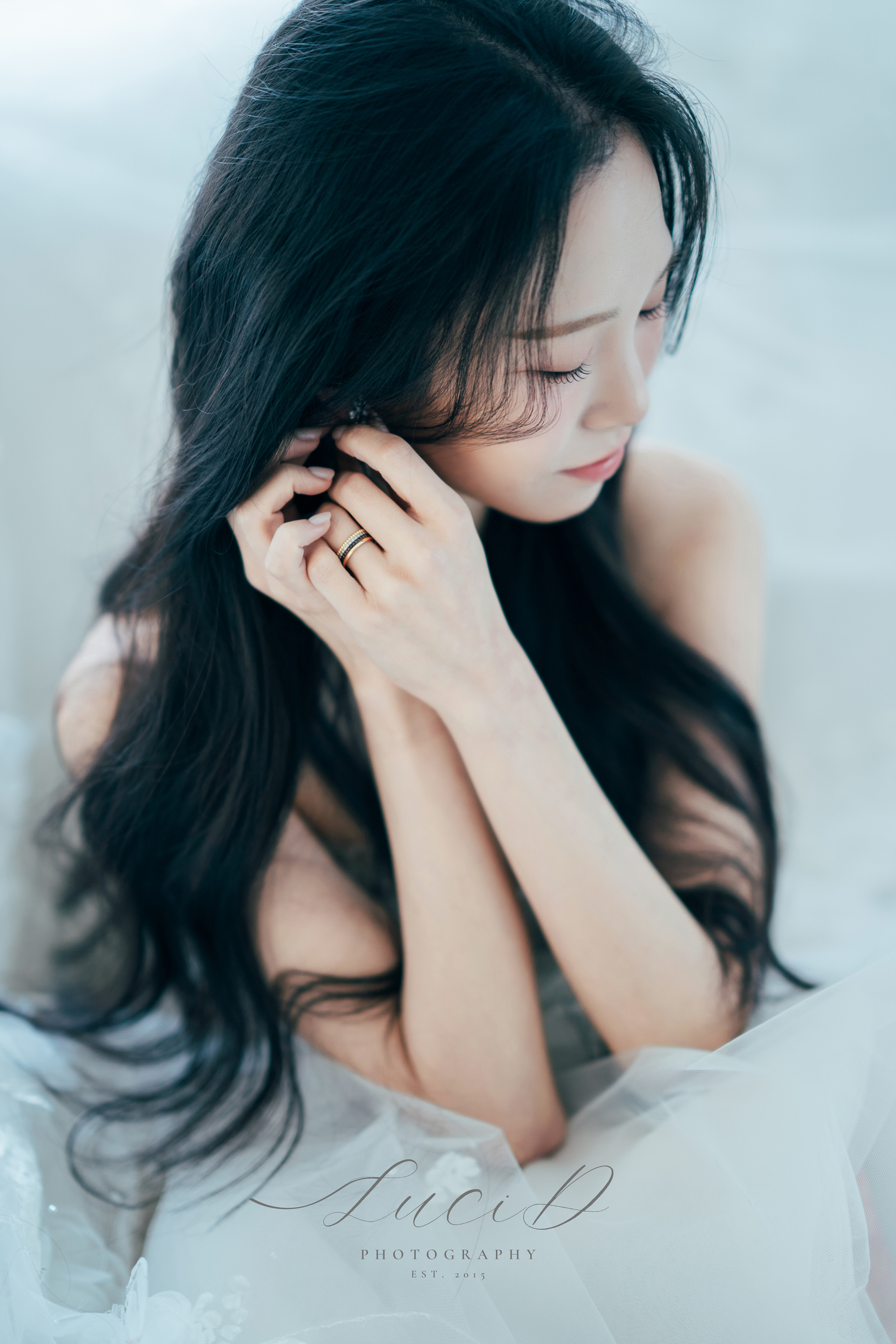 로즈로사 가봉스냅 신부 클로즈업 사진 - 루시드 포토그라피